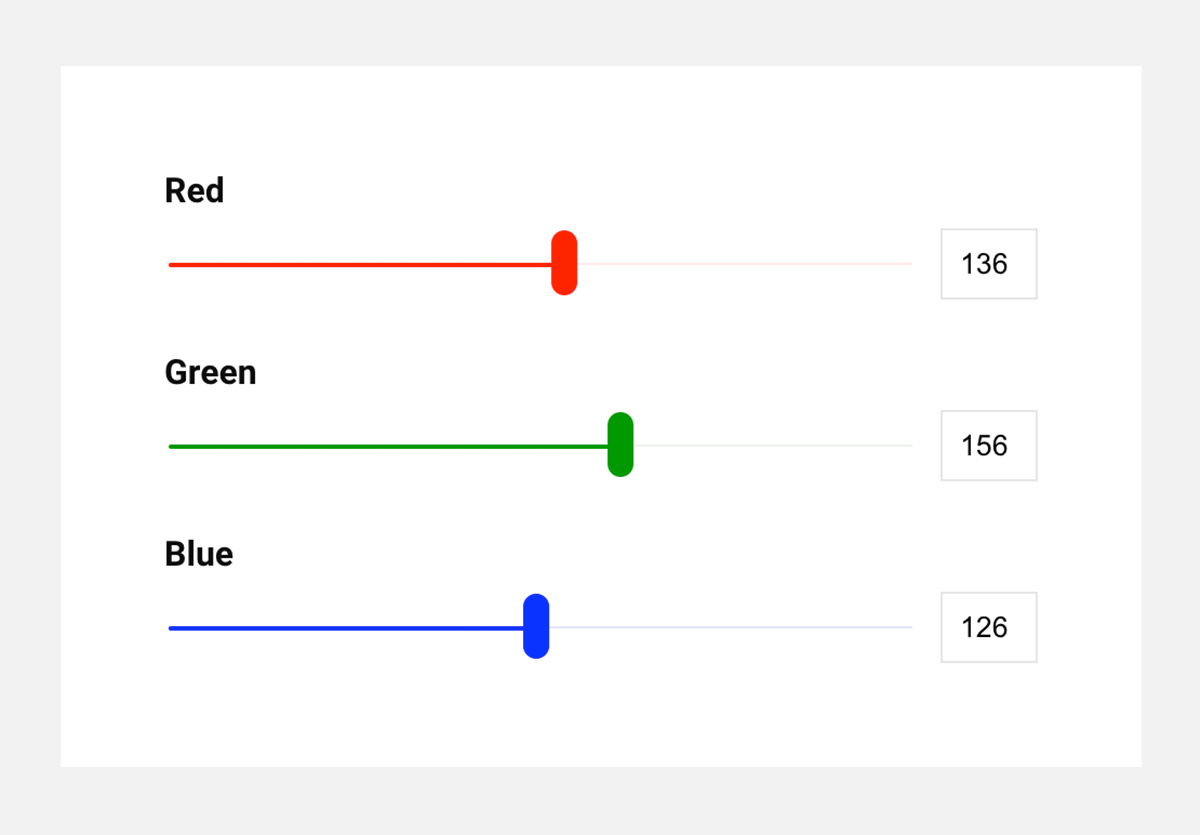 HTML Range Slider with Labels and Input Value